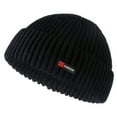thumbnail image 2 of Men Winter Hat Solid Color Dome Stretchy Dome Knitted Thermal Anti-slip Fall Winter Beanie Outdoor Cycling Work Street Cap, 2 of 8