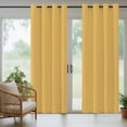 thumbnail image 5 of Turmeric Yellow Outdoor Curtains for Patio, Modern Solid Color Sunshade Privacy Drapes Grommet Waterproof Outside Curtains for Porch/Cabana/Balcony 54"x 108", 1 Panel, 5 of 9