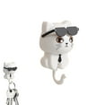 thumbnail image 2 of VWRXBZ Command Hooks, 1.77x3.35 Inch Key Shape Hooks Adhesive Coat Hooks Cute Hooks with Sunglasses Decorative Hooks for Keys Towel Hat Coat Wall Hooks for Hanging, 2 of 7