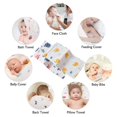 thumbnail image 4 of Paños para eructos para bebés, trapos para eructos para bebés, 6 capas de paños para eructos de algodón grandes extra absorbentes y suaves, 4 of 5