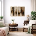 thumbnail image 5 of Framed Canvas Print Neutral Abstract Wall Art Set of 2 Modern Decorative for Living Room Bedroom - 24"x36"x2 NATURAL, 5 of 8
