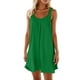 thumbnail image 1 of Vestido holgado con tirantes estilo playa para mujer: vestido de verano ligero y elástico con cuello en V, 1 of 5