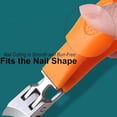 thumbnail image 3 of Payemphasize Clippers,Peachloft Oblique Nail Clippers,Wide Jaw Opening Anti-Splash Slanted Nail Clipper,Slanted Nail Clippers-No Splash Nail Trimmer (Black+Orange*2), 3 of 6