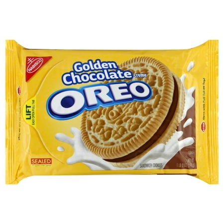Nabisco Oreo: Sandwich Cookies Golden Chocolate Creme, 18 Oz