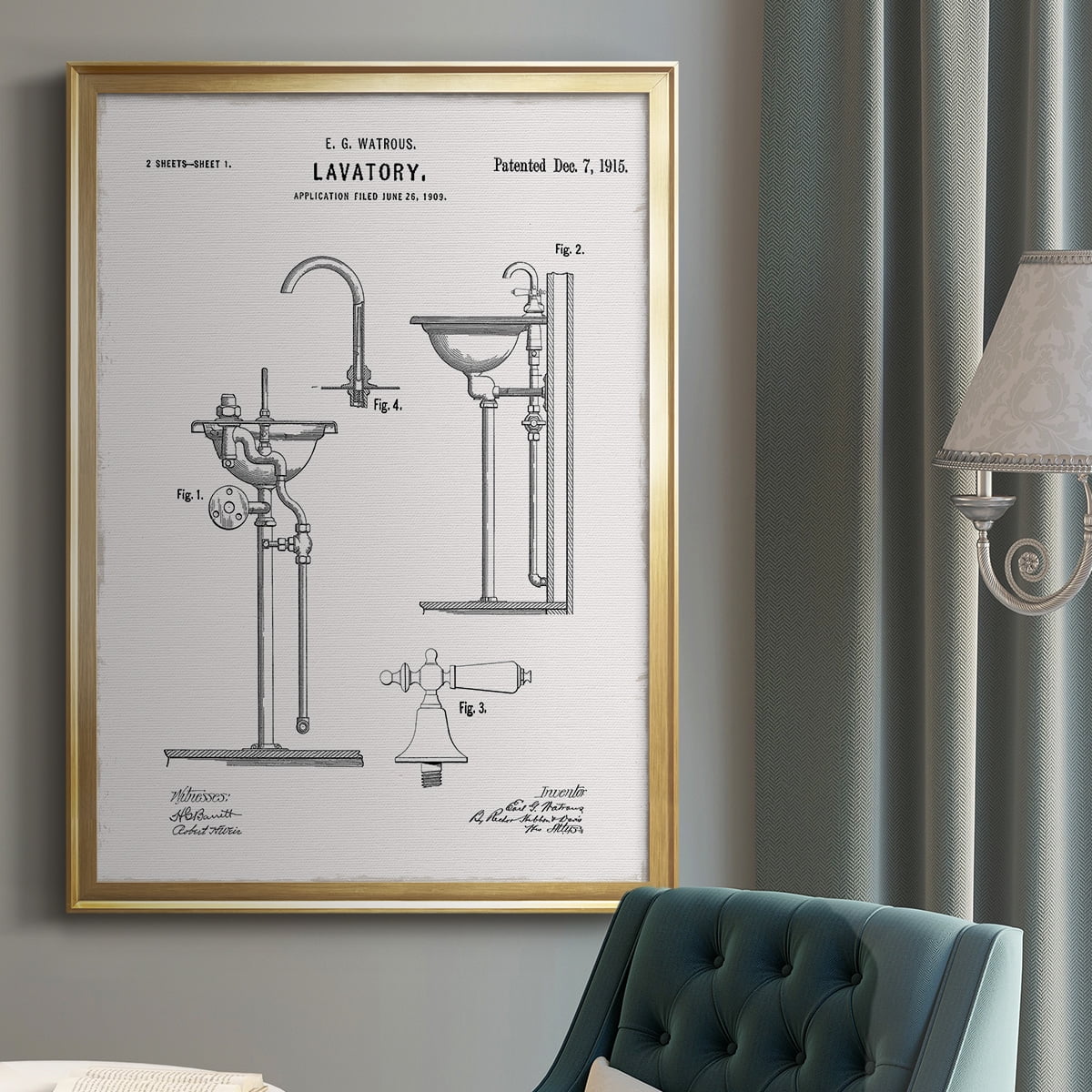 Vintage Sink II Premium Classic Framed Print - Ready to Hang
