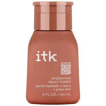 ITK Skincare Hydrating Milky Face Toner with Hyaluronic Acid and Squalane for All Skin Types, 5 oz