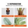 thumbnail image 4 of Palmera artificial VEVOR de 1,2 m de altura, material de polietileno seguro y protección antivuelco, planta de bajo mantenimiento, árbol artificial verde realista, 4 of 9