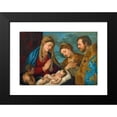 thumbnail image 2 of Workshop of Titian 18x14 Black Modern Framed Museum Art Print Titled - Madonna and Child with Saint John, Saint Catherine and Saint Louis of Toulouse (circa 1520-1530), 2 of 5