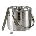 thumbnail image 1 of Elegance Lines 6-Inch Stainless Steel Ice Bucket With Tongs, 1 of 2