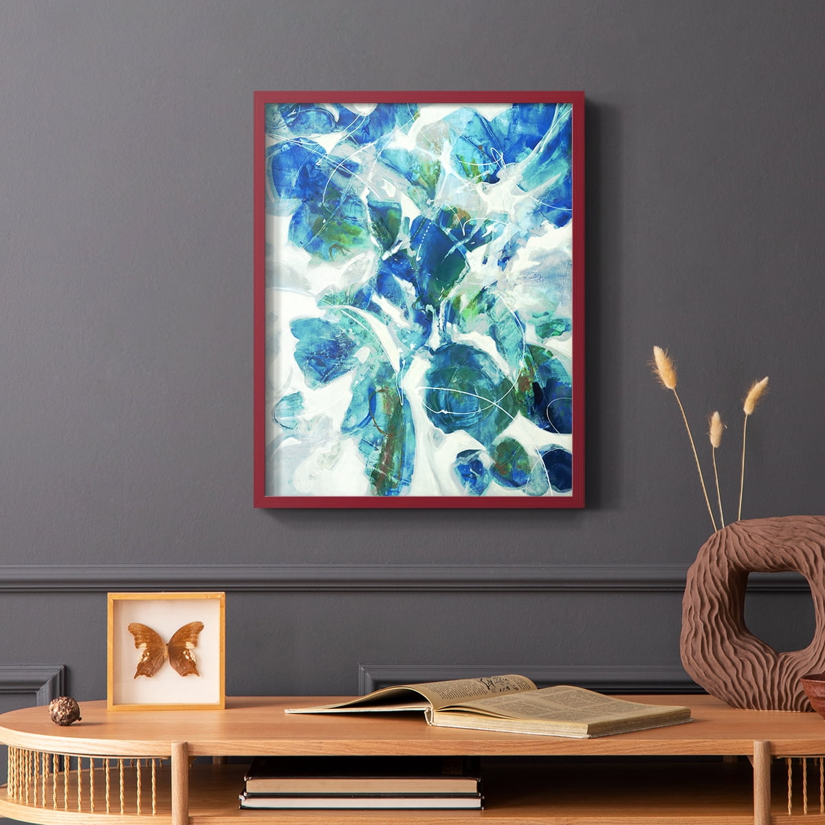 Winding Road Framed Print - Solid Wood in Single Picture Frame Solid Wood 2 Framed Print