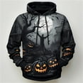 thumbnail image 2 of Yuncity Men Halloween Hoodies 3D Realistic Printed Casual Long Sleeve Sweatshirts For Mens Xl, 2 of 3