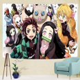 thumbnail image 3 of Tapiz de anime para colgar en la pared, fondo de anime, decoración de fiesta de anime, pancarta para sala de estar y dormitorio, 50 x 60 pulgadas, 3 of 5