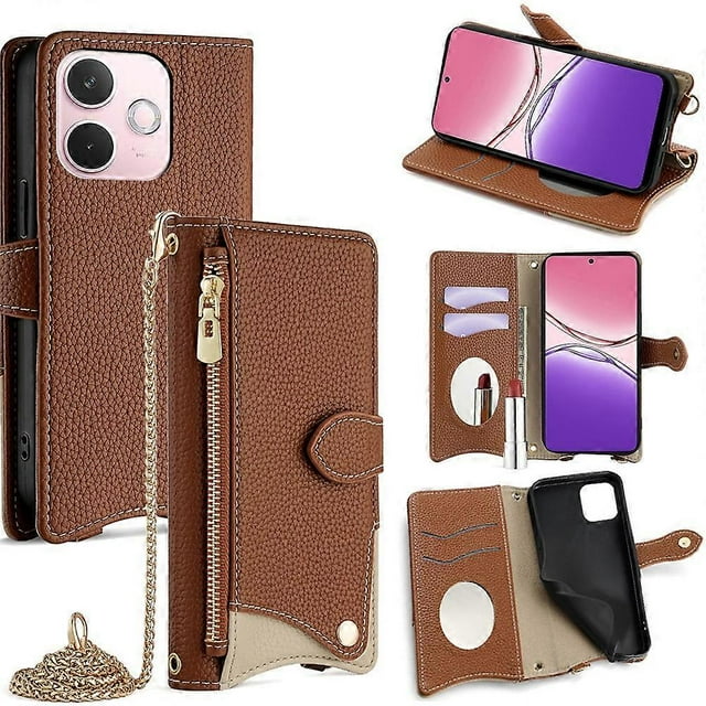 For Oppo A5 Pro 4G (Global) 5G (Global) A5 Energy 5G (China) Wallet Case Fishtail Design Leather Pho