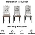 thumbnail image 6 of Chair Cover Set of 6, Set Covers for Chair, Removable and Washable Dining Room, Living Room, Office 6 Packs. Suitable for Home, Hotel, Banquet or Party., 6 of 6