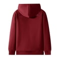 thumbnail image 5 of Plain Basic Fleece Lined Zip Up Hoodies for Women Winter Long Sleeve Thick Hooded Sweatshirt with Pockets Jacket Coat, 5 of 8
