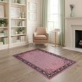 thumbnail image 2 of ODIKA Pink Print Leopard Rosette Motif Glam Spotted Border Abstract for Playroom, Bedroom, Reading Nook, Pet Friendly & Kids Safe Play, 2 of 7