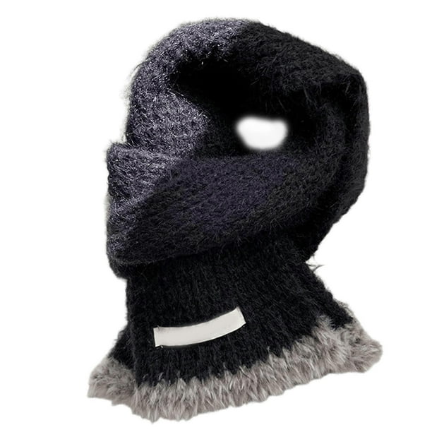Women Winter Neck Warmer Stylish Scarf Cold Weather Furry Neck Wrap Winter Thicken Windproof Soft Scarf Sky Blue