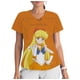 thumbnail image 5 of Blusa de salón de belleza con cuello en V y estampado de Sailor Moon para mujer, ropa de trabajo, de manga corta, 5 of 5