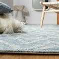 thumbnail image 4 of SAFAVIEH Metro Xaviera Diamond Area Rug, Natural/Blue, 5' x 8', 4 of 8
