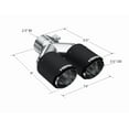 thumbnail image 3 of Carbon Fiber Tip Pro Series 2.5 Inch ID Dual 3.5 Inch OD Out 9.45 Length Dual Wall MBRP, 3 of 3