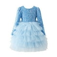 thumbnail image 5 of Xijirk Girls Dresses,Girls Formal Dress With Skirt Party Gown for Birthday Pageant Performance And,Dresses for Girls,Blue,13-14 Years, 5 of 9