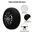 thumbnail image 2 of Naloa Christmas Vintage Red Truck PVC Leather Spare Tire Wheel Cover for Car Truck SUV Camper Trailer Universal Fit many size14 inch, 2 of 6