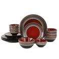thumbnail image 2 of Gibson Elite Café Versailles 16 Piece Double Bowl Dinnerware Set - Red, 2 of 11
