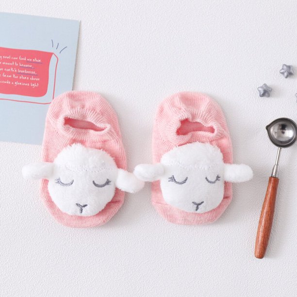 Calcetines antideslizantes de dibujos animados para bebé, zapatillas de juguete para niños y niñas, accesorios para recién nacidos, regalo para niños, ropa para niños pequeños, 36 colores