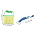 thumbnail image 3 of Outdor 2Pcs Window 7 Finger Dusting And 1Pc Window Blind Duster Brush Hand Held Window Shutters Shades Brush For Air Conditioner Duster Dirt, 3 of 6