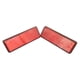 thumbnail image 2 of Accesorios para vehículos Reflectores rectangulares Tablero reflector de seguridad para motocicleta Rojo, 2 of 8