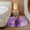 thumbnail image 3 of Purple Round Area Rug 7 FT,Non Slip Living Room Area Carpet,Retro Oil Painting Modern Abstract Art Aesthetics Washable Soft Circular Rug Floor Carpet for Bedside Office Play Room Classroom, 3 of 9