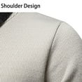 thumbnail image 5 of successthop Sweaters Fake Two Piece Fleece Long Sleeve Crew Neck Knitwear Solid Winter Fall Pullover Outwear, 5 of 9