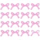 thumbnail image 1 of 16 parches de tela con lazo de 4,3 x 6 cm para planchar, bordados computarizados, color rosa, para reparar ropa., 1 of 6