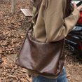 thumbnail image 6 of HUISZJ Tote Shoulder Bag For Women Interior Pocket Crossbody Bag Pu Leather Bag Fashion Bag (Coffee), 6 of 10