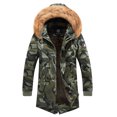 thumbnail image 5 of Chaqueta de camuflaje con capucha de invierno de terciopelo grueso abrigo a prueba de viento para hombre cálido para hombre de mediana a larga parka nueva para hombre, 5 of 5