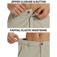 thumbnail image 5 of Tyhengta Men's Hiking Cargo Shorts Lightweight Outdoor Work Shorts for Men Travel Golf Camping Casual with 3 Zipper Pockets light khaki L, 5 of 9