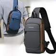 thumbnail image 2 of Bolso de pecho, bolso cruzado con código de bloqueo, antirrobo, bolso de pecho para hombre, mochila deportiva informal, bolso cruzado de hombro, bolso de bicicleta, 2 of 6
