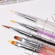 thumbnail image 4 of Vogacara Juego de 6 brochas para uñas, pintura de colores, elegante polvo con incrustaciones de cristal, bolígrafos de flores, mango antideslizante, Juegos de manicura Vogacara  CE012207-00, 4 of 6