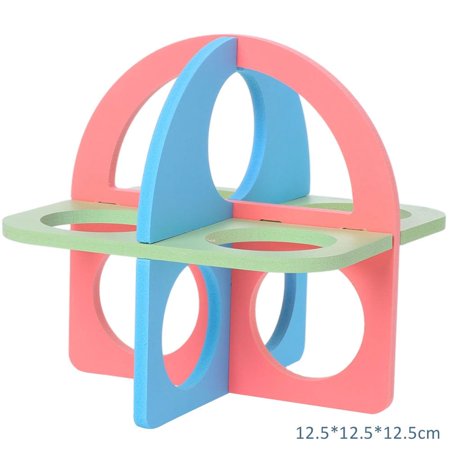 Playing Seesaw Mouse Sleeping Nest Hut DIY Rainbow Staircase Climb Sport Assemble Hamster House Animal Supplies Hamster Exercise Toy Pet Toy J