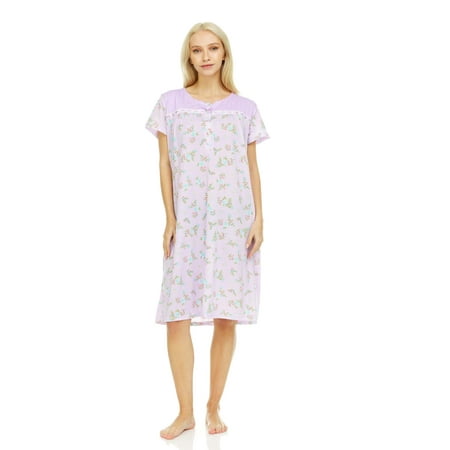 

Lati Fashion Women Nightgowns Short Sleeve Female Nightgowns & Sleepshirts