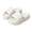 .White, variant on Agkizg Women Bathroom Slippers, Shower Shoes, One Strap Slide Sandals Cushioned Casual Indoor Outdoor Daily Slippers