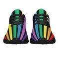 thumbnail image 5 of Rainbow Pride Shoes for Men Women, Unisex Fashion LGBT Gay Sneakers Lightweight Breathable Running Shoes Gift for Her Him Black Size 13, 5 of 7