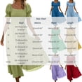 thumbnail image 3 of Bxsruta Womens Maxi Dresses Square Neck Puff Sleeve Smocked Flowy Casual Sundress, 3 of 7