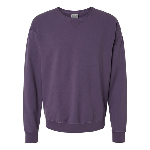 Hanes Mens Big ComfortWash Garment Dyed Fleece Sweatshirt, XL, Grape Soda
