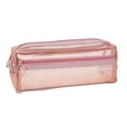 thumbnail image 3 of Sentmoon Pencil Case Cute Pencil Bag Double Layer Pencil Case Transparent and Mesh Fabric Large Capacity Stationery Box for Exams Storage Pencil Case for Middle and High Home Adult, 3 of 4