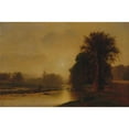 thumbnail image 3 of George Inness 18x13 Black Modern Framed Museum Art Print Titled - Autumn Meadows (1869), 3 of 5