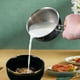 thumbnail image 1 of Calentador de , calentador de leche, olla con dos boquillas de vertido, mango aislado, pequeña para café, té, sopa, calentamiento, 200ml perfecl cacerola de leche pequeña, 1 of 8