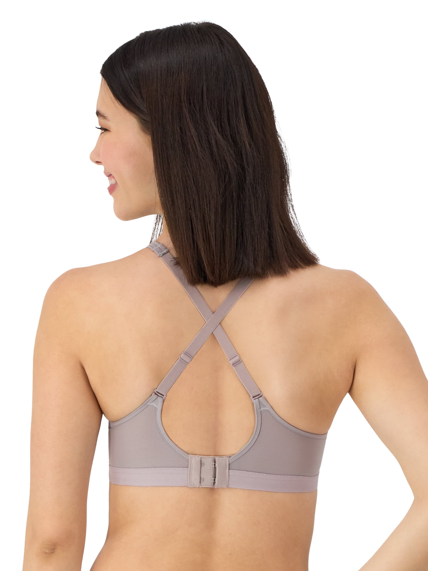 Hanes Womens Wireless T-Shirt Bra, Cooling Comfort Convertible Bra, Moisture-Wicking