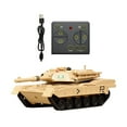 thumbnail image 2 of KLKCMS RC Battle Tank 2.4GHz Simulation Durable Remote Control Tank RC Vehicle Toys for Yellow, 2 of 9