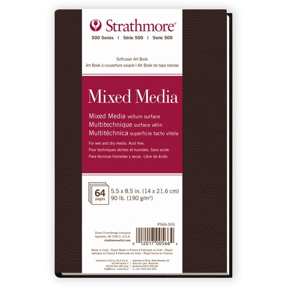 Strathmore 500 Series Mixed Media Paper Art Book 5.5"X8.5"-32 Sheets
